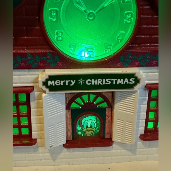 Disney Color Changing Light Up Train Station Christmas - Donald Duck at Window - Picture 3 of 11